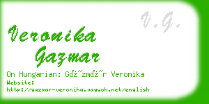 veronika gazmar business card